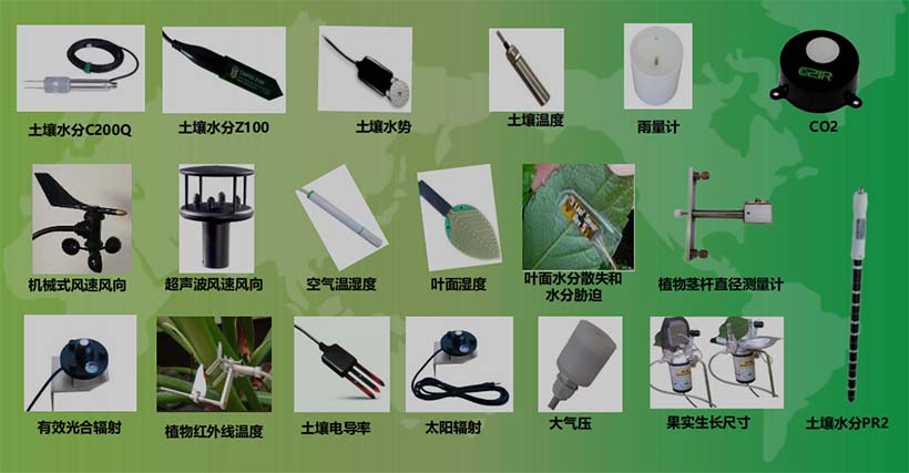 農(nóng)業(yè)物聯(lián)網(wǎng)連接的部分傳感器--土壤、氣象、植物生理
